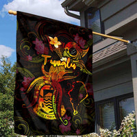 Tuvalu Garden Flag Octopus Plumeria Polynesian Tattoo