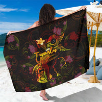 Tuvalu Sarong Octopus Plumeria Polynesian Tattoo