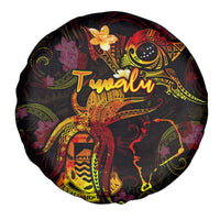 Tuvalu Spare Tire Cover Octopus Plumeria Polynesian Tattoo