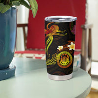 Tuvalu Tumbler Cup Octopus Plumeria Polynesian Tattoo