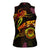 Tuvalu Women Sleeveless Polo Shirt Octopus Plumeria Polynesian Tattoo