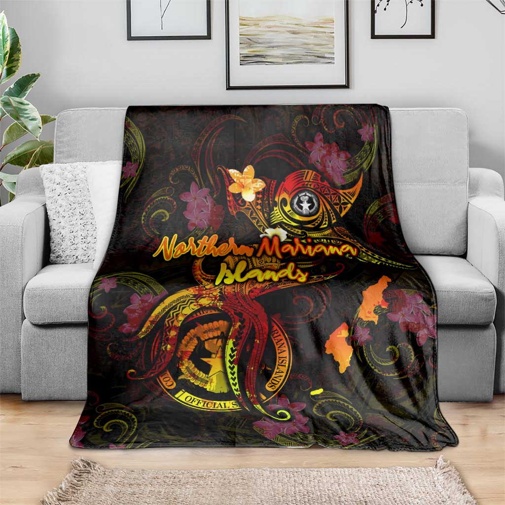 Northern Mariana Islands Blanket Octopus Plumeria Polynesian Tattoo