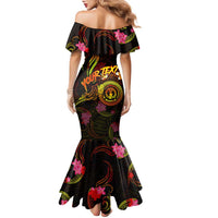 Northern Mariana Islands Family Matching Mermaid Dress and Hawaiian Shirt Octopus Plumeria Polynesian Tattoo