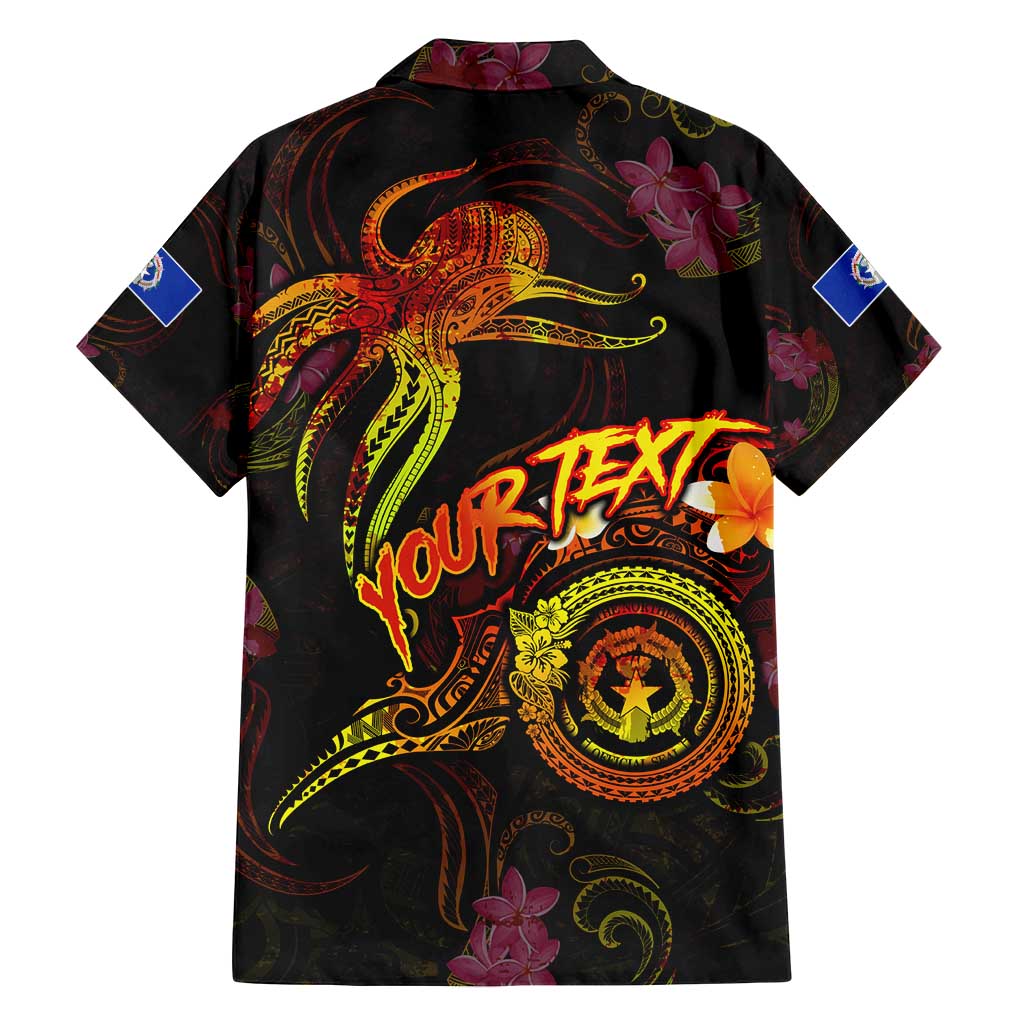 Northern Mariana Islands Family Matching Puletasi and Hawaiian Shirt Octopus Plumeria Polynesian Tattoo