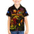 Northern Mariana Islands Family Matching Short Sleeve Bodycon Dress and Hawaiian Shirt Octopus Plumeria Polynesian Tattoo