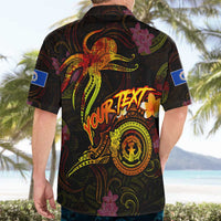 Northern Mariana Islands Hawaiian Shirt Octopus Plumeria Polynesian Tattoo