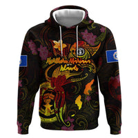 Northern Mariana Islands Hoodie Octopus Plumeria Polynesian Tattoo