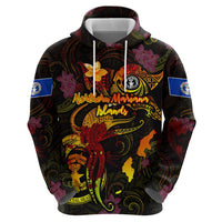 Northern Mariana Islands Hoodie Octopus Plumeria Polynesian Tattoo