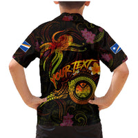 Marshall Islands Family Matching Mermaid Dress and Hawaiian Shirt Octopus Plumeria Polynesian Tattoo