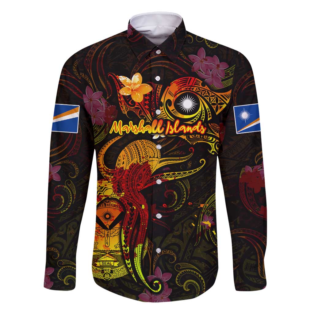 Marshall Islands Family Matching Mermaid Dress and Hawaiian Shirt Octopus Plumeria Polynesian Tattoo