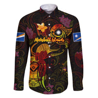 Marshall Islands Family Matching Tank Maxi Dress and Hawaiian Shirt Octopus Plumeria Polynesian Tattoo