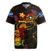 Marshall Islands Rugby Jersey Octopus Plumeria Polynesian Tattoo