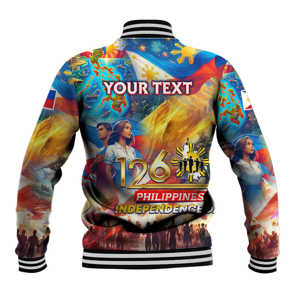 Custom The Philippines 126th Independence Anniversary Baseball Jacket Art Style