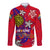 Personalized Philippines 12 June Independence Day Long Sleeve Button Shirt Polynesian Turtle Plumeria