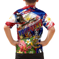 Personalized Philippines Independence Day Family Matching Off The Shoulder Long Sleeve Dress and Hawaiian Shirt Polynesia Filipinas Eagle Hibiscus DT02 - Polynesian Pride