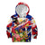 Personalized Philippines Independence Day Kid Hoodie Polynesia Filipinas Eagle Hibiscus