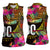 Personalised Vanuatu Independence Day 30 July Women Sleeveless Polo Shirt Hibiscus Polynesian Pattern