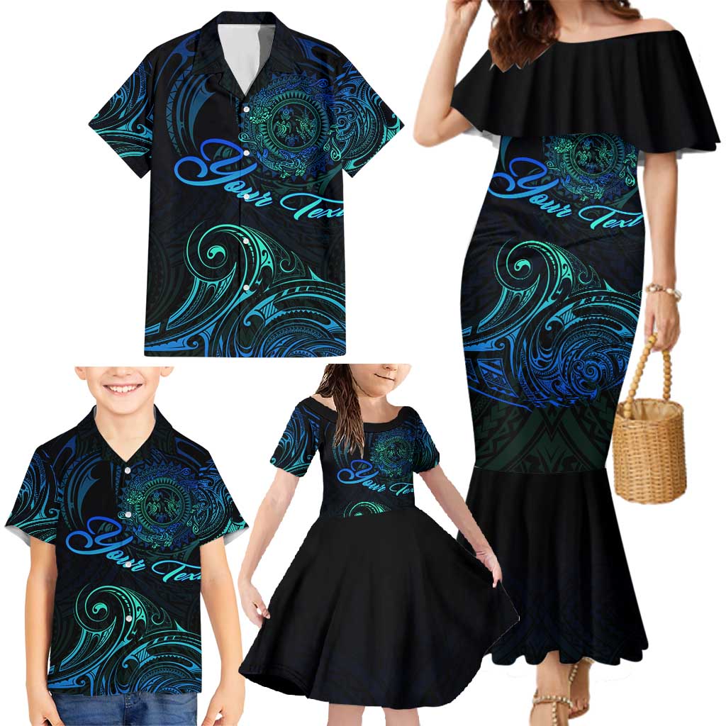 Sea Animal Polynesia Family Matching Mermaid Dress and Hawaiian Shirt Polynesian Pattern DT02 - Polynesian Pride