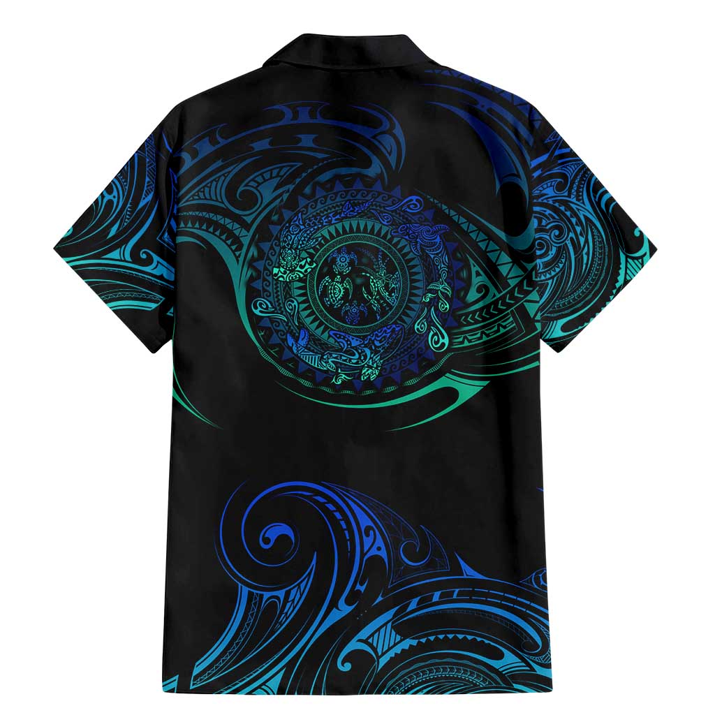 Sea Animal Polynesia Family Matching Mermaid Dress and Hawaiian Shirt Polynesian Pattern