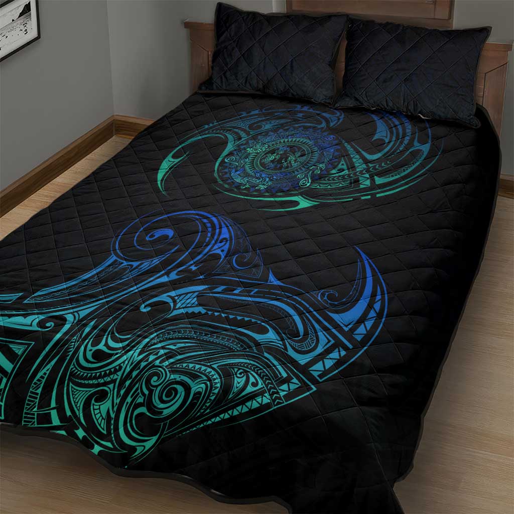 Sea Animal Polynesia Quilt Bed Set Polynesian Pattern