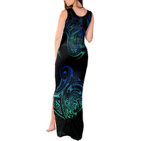 Sea Animal Polynesia Tank Maxi Dress Polynesian Pattern