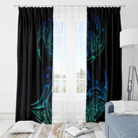 Sea Animal Polynesia Window Curtain Polynesian Pattern