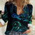 Sea Animal Polynesia Women Casual Shirt Polynesian Pattern