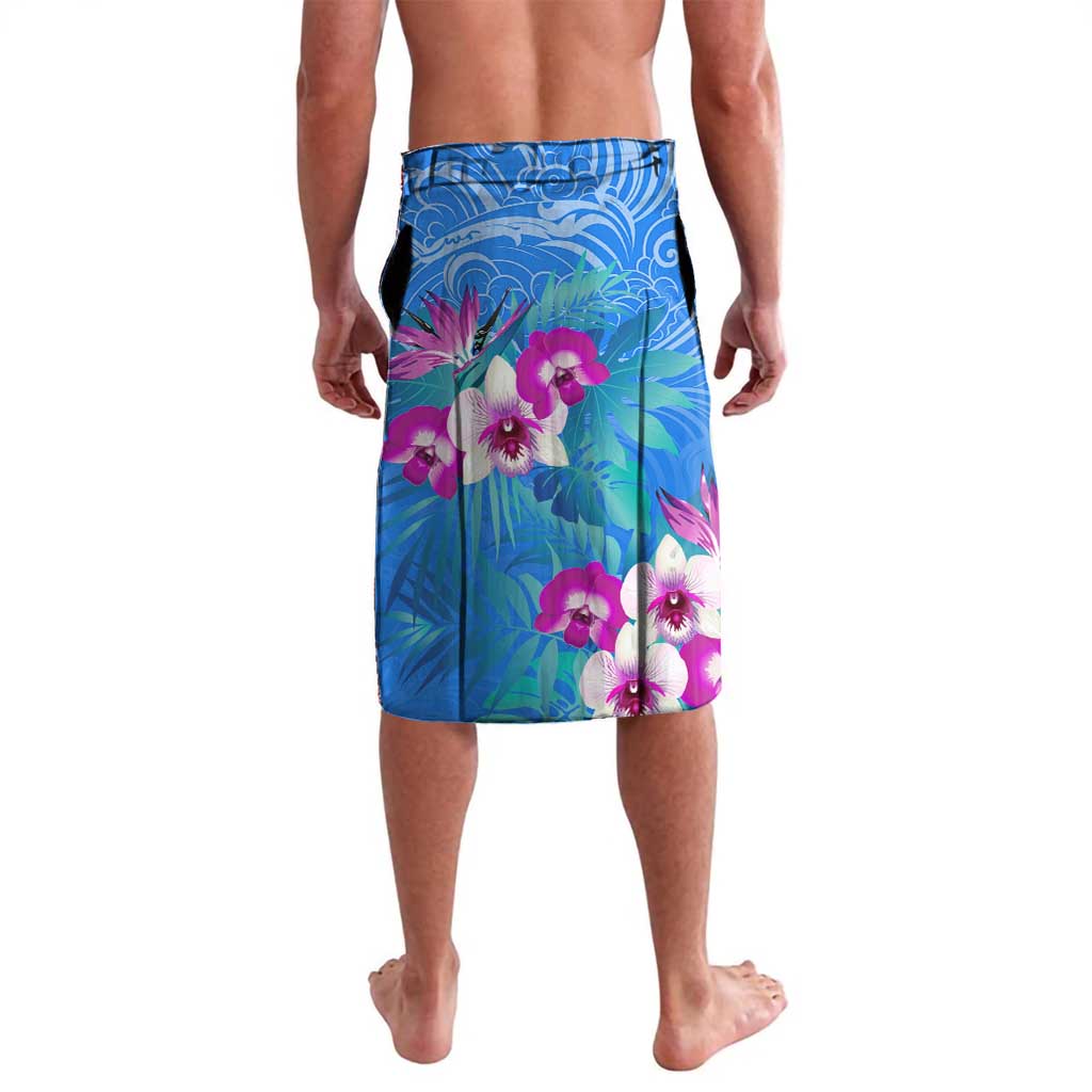Aloha Hawaii Lavalava Dolphins and Fish Hook Hibiscus
