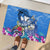 Aloha Hawaii Rubber Doormat Dolphins and Fish Hook Hibiscus