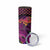 Happy Mardi Gras Skinny Tumbler Mask Feather Colorfull