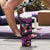 Happy Mardi Gras Tumbler With Handle Mask Feather Colorfull