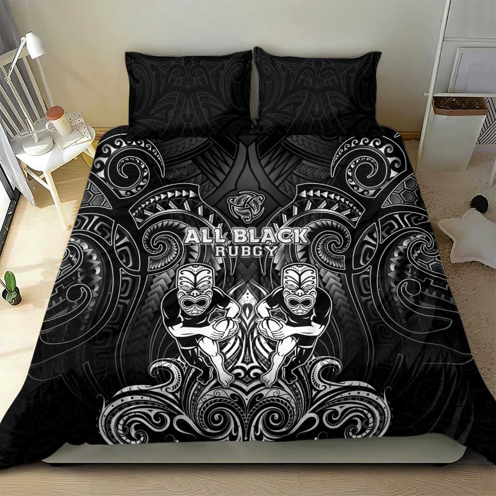 All Black Bedding Set New Zealand Rugby Mascot Maori