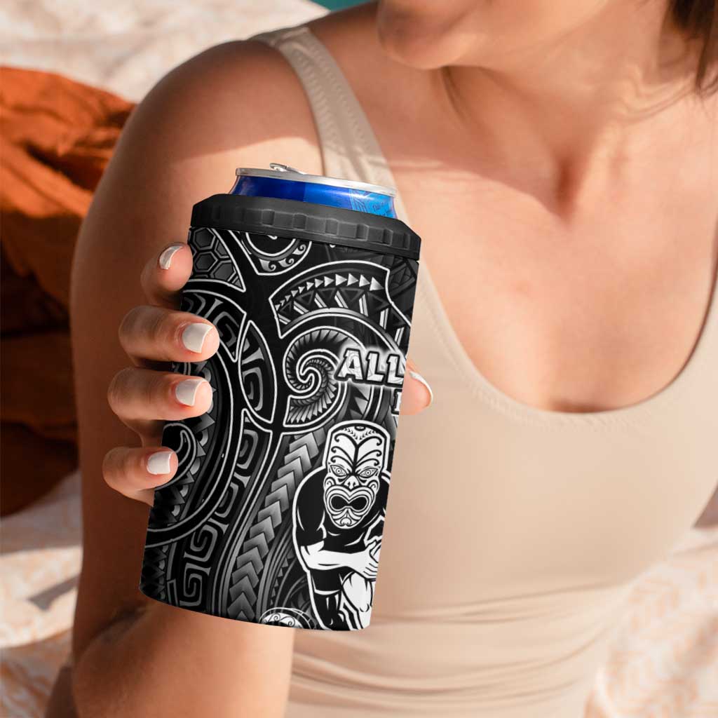 All Black 4 in 1 Can Cooler Tumbler New Zealand Rugby Mascot Maori