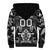 Personalized All Black Sherpa Hoodie New Zealand Rugby Mascot Maori