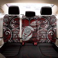 New Zealand Aotearoa Rugby Back Car Seat Cover Maori Fern Tattoo Art