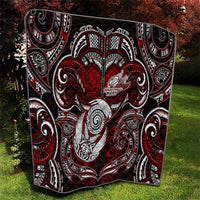 New Zealand Aotearoa Rugby Quilt Maori Fern Tattoo Art