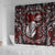 New Zealand Aotearoa Rugby Shower Curtain Maori Fern Tattoo Art