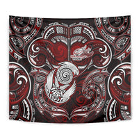 New Zealand Aotearoa Rugby Tapestry Maori Fern Tattoo Art