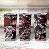 New Zealand Aotearoa Rugby Tumbler Cup Maori Fern Tattoo Art