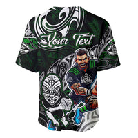 Personalized NZ Aotearoa Rugby Baseball Jersey New Zealand Silver Fern