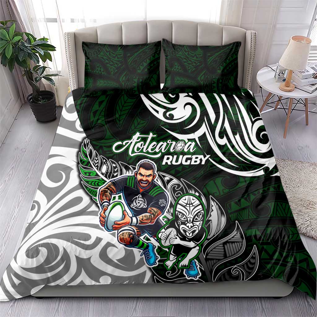 NZ Aotearoa Rugby Bedding Set New Zealand Silver Fern