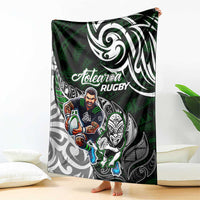 NZ Aotearoa Rugby Blanket New Zealand Silver Fern