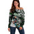 Personalized NZ Aotearoa Rugby Off Shoulder Sweater New Zealand Silver Fern