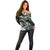 Personalized NZ Aotearoa Rugby Off Shoulder Sweater New Zealand Silver Fern
