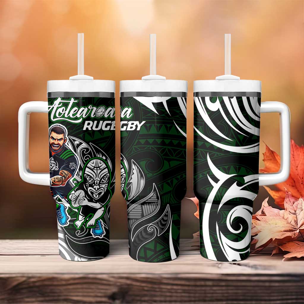 NZ Aotearoa Rugby Tumbler With Handle New Zealand Silver Fern