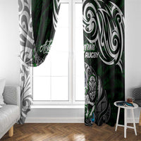 NZ Aotearoa Rugby Window Curtain New Zealand Silver Fern