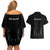 New Zealand Couples Matching Off Shoulder Short Dress and Hawaiian Shirt Rugby 2023 Champions Black DT02 - Polynesian Pride