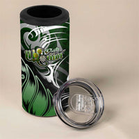 Warriors Maori Darts 4 in 1 Can Cooler Tumbler New Zealand Darts Silver Fern