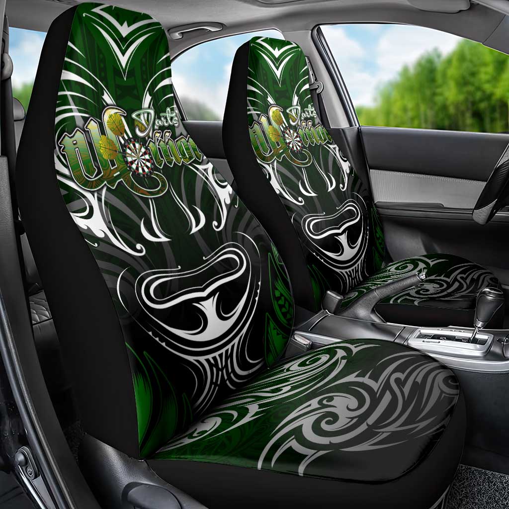 Warriors Maori Darts Car Seat Cover New Zealand Darts Silver Fern