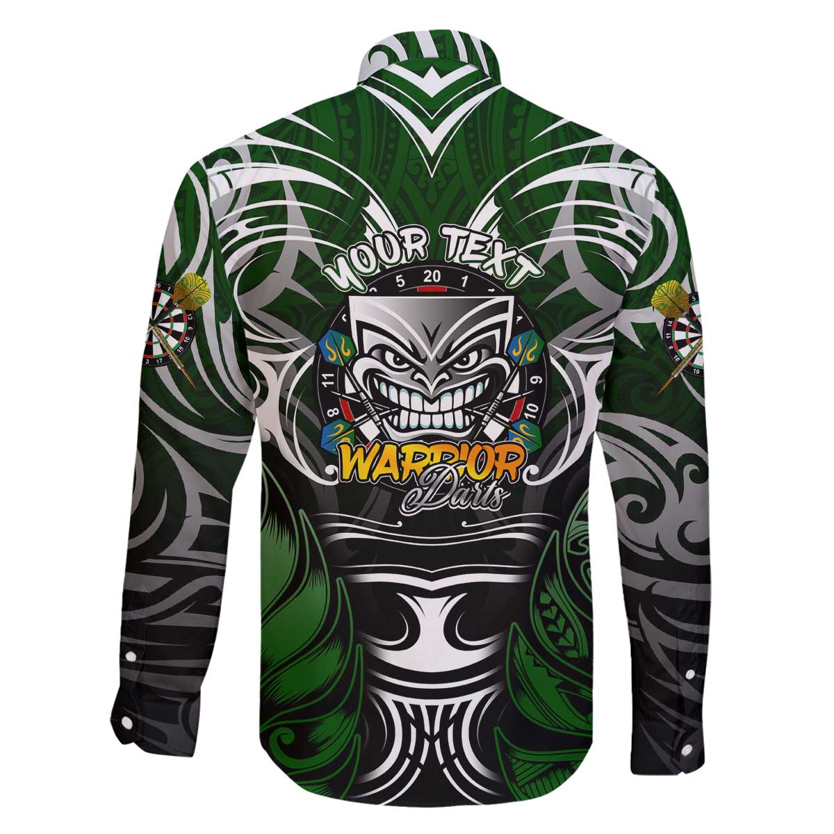 Personalised Warriors Maori Darts Family Matching Off The Shoulder Long Sleeve Dress and Hawaiian Shirt New Zealand Darts Silver Fern